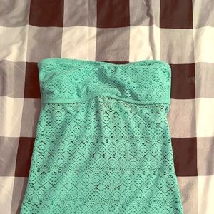 Girls tube swim top Teal